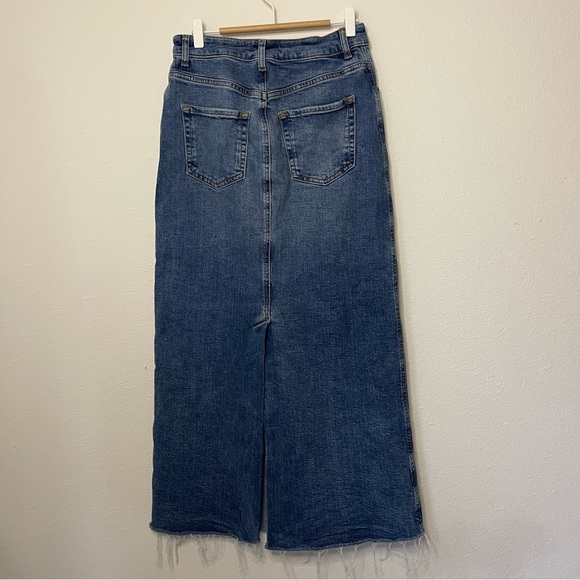 Zara denim maxi skirt - Picture 3 of 8